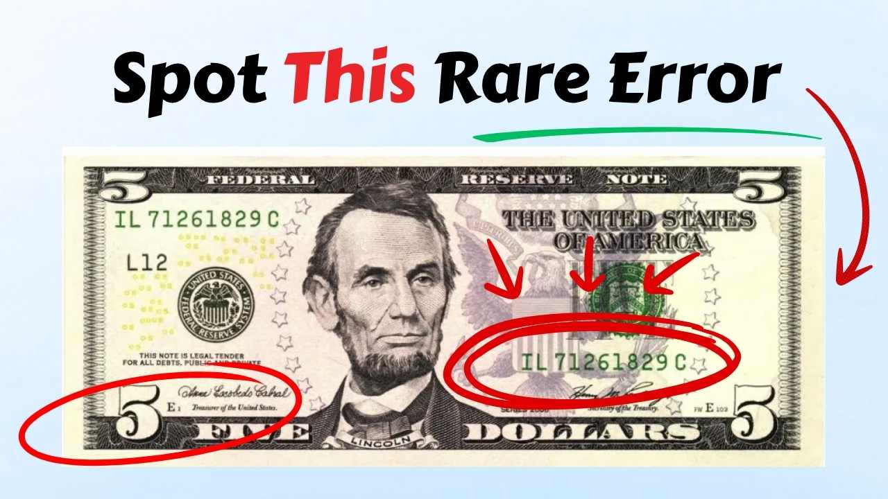 Check the Money in Your Pocket: How to Identify a 1995 $5 Bill With an Upside-Down Seal